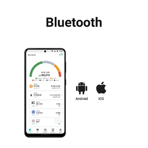 Аппаратный холодный биометрический криптокошелек D'CENT Biometric Wallet для криптовалюты с дисплеем, micro-USB, Bluetooth - Фото 6