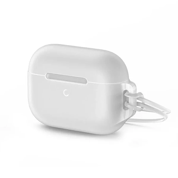 Силіконовий чохол для Apple AirPods Pro Baseus Let's go Jelly Lanyard (з ремінцем) White в Одесі