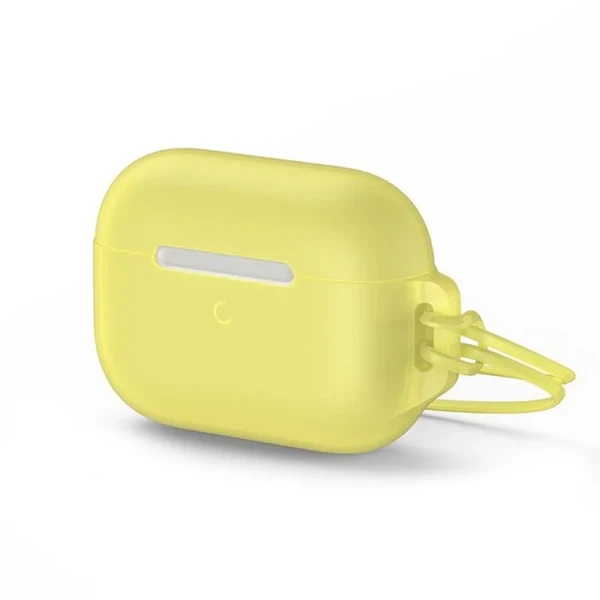 Силіконовий чохол для Apple AirPods Pro Baseus Let's go Jelly Lanyard (з ремінцем) Yellow в Одесі