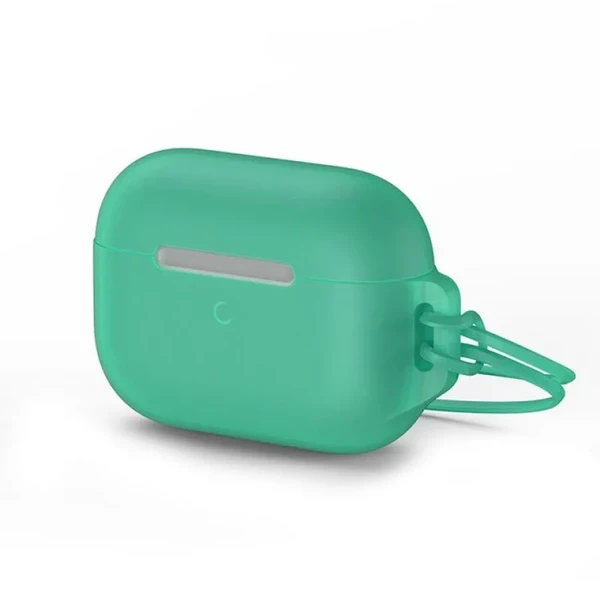 Силіконовий чохол для Apple AirPods Pro Baseus Let's go Jelly Lanyard (з ремінцем) Green у Дніпрі