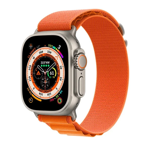 Ремінець Apple Alpine Loop Orange для Apple Watch Ultra 49mm Ultra 49mm | 45mm | 44mm | 42mm Розмір M (MQDY3) в Ужгороді