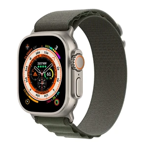 Ремешок Apple Alpine Loop Green для Apple Watch Ultra Ultra 49mm | 45mm | 44mm | 42mm Размер S (MQE23) MQE23 - Фото 1