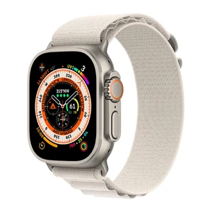 Ремешок Apple Alpine Loop Starlight для Apple Watch Ultra Ultra 49mm | 45mm | 44mm | 42mm Размер L (MQE73) MQE73 - Фото 1