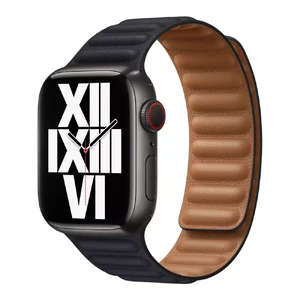 Ремешок Apple Midnight Leather Link (ML813) для Apple Watch Ultra 49mm | 45mm | 44mm | 42mm Размер S/M ML813 - Фото 1