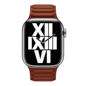 Ремешок Apple Umber Leather Link (MP853) для Apple Watch Ultra 49mm | 45mm | 44mm | 42mm Размер S/M - Фото 2