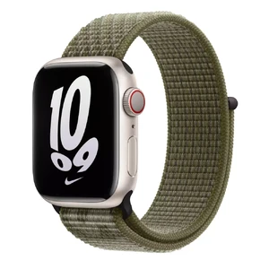 Ремешок Apple Sequoia/Pure Platinum Nike Sport Loop (MPHX3) для Apple Watch 41mm | 40mm | 38mm MPHX3 - Фото 1