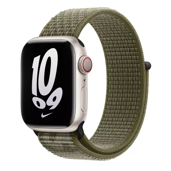 Ремешок Apple Sequoia/Pure Platinum Nike Sport Loop (MPHX3) для Apple Watch 41mm | 40mm | 38mm в Днепре
