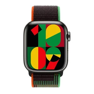 Оригинальный ремешок Apple Black Unity Sport Loop (MQTH3) для Apple Watch 41mm | 40mm | 38mm - Фото 2