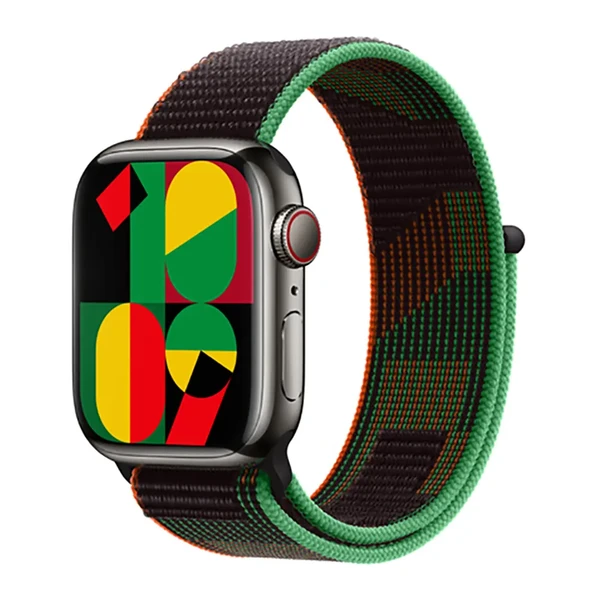 Оригінальний ремінець Apple Black Unity Sport Loop (MQTH3) для Apple Watch 41mm | 40mm | 38mm у Тернополі