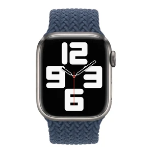 Плетеный монобраслет Apple Braided Solo Loop Abyss Blue (ML4R3) для Apple Watch 41mm | 40mm | 38mm Размер 2 - Фото 2