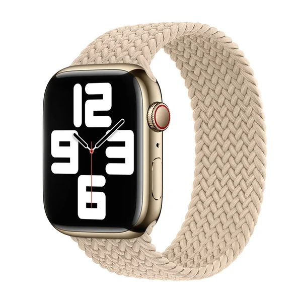 Ремінець Apple Braided Solo Loop Beige (MPA03) для Apple Watch 41mm | 40mm | 38mm Розмір 9