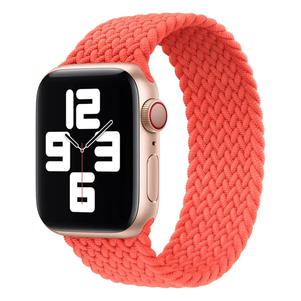 Плетеный монобраслет Apple Braided Solo Loop Electric Orange для Apple Watch 41mm | 40mm | 38mm (MJJF3) Размер 9