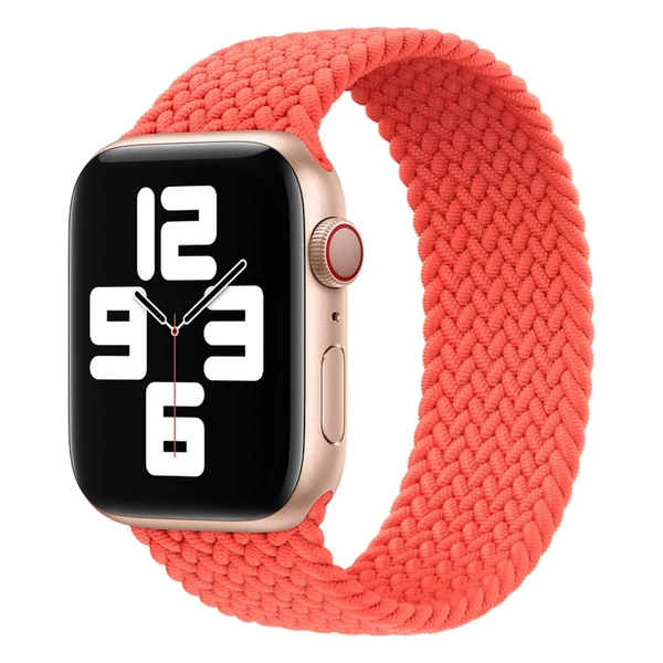 Плетеный монобраслет Apple Braided Solo Loop Electric Orange для Apple Watch Ultra 49mm | 45mm | 44mm | 42mm (MJJU3) Размер 6
