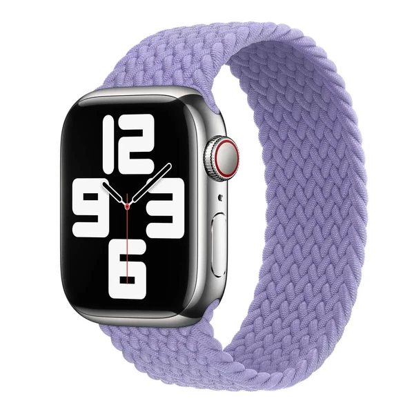 Плетеный монобраслет Apple Braided Solo Loop English Lavender (ML6G3) для Apple Watch Ultra 49mm | 45mm | 44mm | 42mm Размер 12