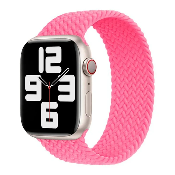 Плетеный монобраслет Apple Braided Solo Loop Flamingo (MN1L3) для Apple Watch Ultra 49mm | 45mm | 44mm | 42mm Размер 4