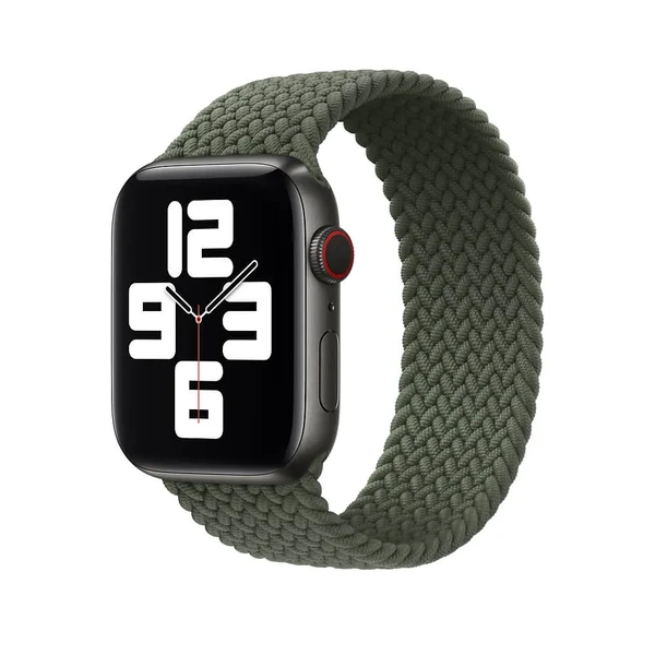 Плетеный монобраслет Apple Braided Solo Loop Inverness Green для Apple Watch Ultra 49mm | 45mm | 44mm | 42mm (MY852) Размер 8