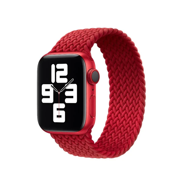 Плетеный монобраслет Apple Braided Solo Loop (PRODUCT) Red для Apple Watch 41mm | 40mm | 38mm (ML573) Размер 2