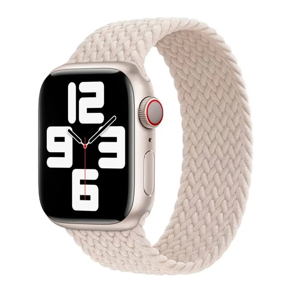 Плетеный монобраслет Apple Braided Solo Loop Starlight (MN243) для Apple Watch Ultra 49mm | 45mm | 44mm | 42mm Размер 8