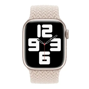Плетеный монобраслет Apple Braided Solo Loop Starlight (MN143) для Apple Watch 41mm | 40mm | 38mm Размер 6 - Фото 2
