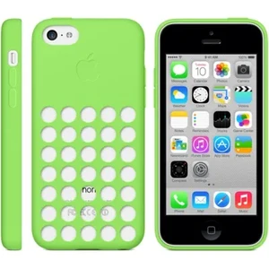 Cиликоновый чехол Apple Silicone Case Green (MF037) для iPhone 5C - Фото 3
