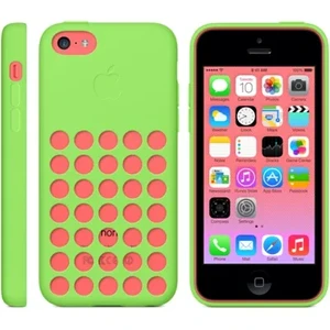 Cиликоновый чехол Apple Silicone Case Green (MF037) для iPhone 5C - Фото 4