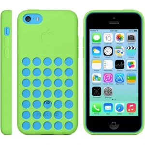 Cиликоновый чехол Apple Silicone Case Green (MF037) для iPhone 5C - Фото 6