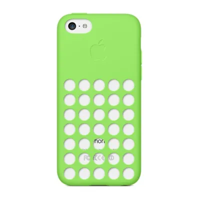 Cиликоновый чехол Apple Silicone Case Green (MF037) для iPhone 5C в Кропивницком