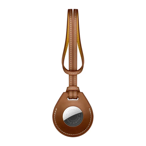 Чохол-петля Apple Hermès Bag Charm Fauve (MX842) з AirTag у Вінниці