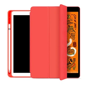 Чохол з тримачем для стилуса для iPad 9 | 8 | 7 10.2" (2021 | 2020 | 2019) iLoungeMax Protective Smart Cover Red