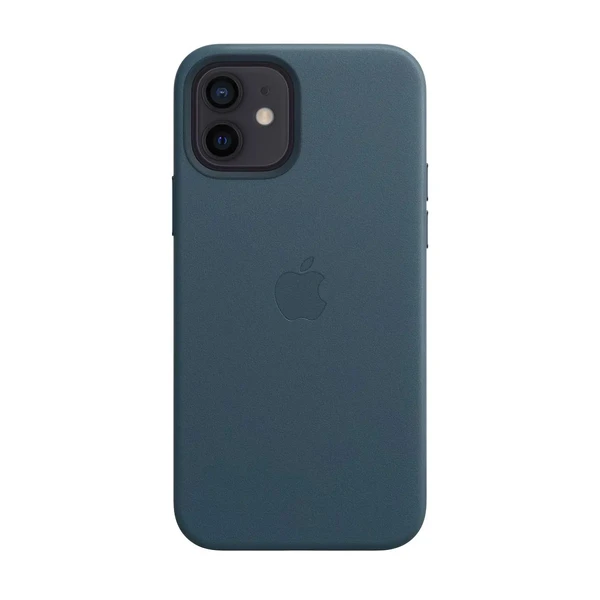 Шкіряний чохол Apple Leather Case with MagSafe Baltic Blue (MHK83) для iPhone 12 mini