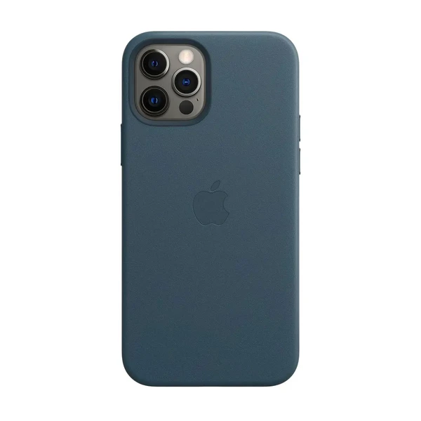 Шкіряний чохол Apple Leather Case with MagSafe Baltic Blue (MHKK3) для iPhone 12 Pro Max в Ужгороді