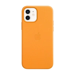 Кожаный чехол Apple Leather Case with MagSafe California Poppy (MHKC3) для iPhone 12 | 12 Pro MHKC3 - Фото 1