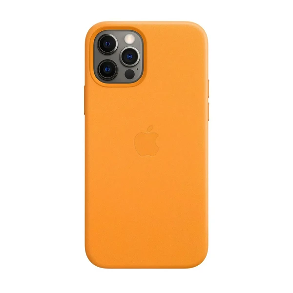 Шкіряний чохол Apple Leather Case with MagSafe California Poppy (MHKH3) для iPhone 12 Pro Max в Кривому Розі