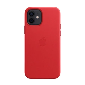 Кожаный чехол Apple Leather Case with MagSafe (PRODUCT)RED (MHKD3) для iPhone 12 | 12 Pro - Фото 2