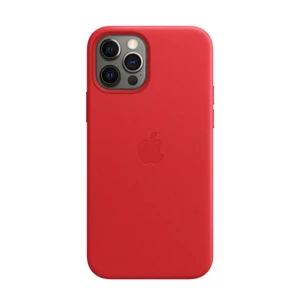 Кожаный чехол Apple Leather Case with MagSafe (PRODUCT)RED (MHKJ3) для iPhone 12 Pro Max MHKJ3 - Фото 1