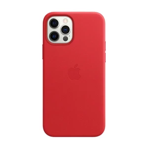 Кожаный чехол Apple Leather Case with MagSafe (PRODUCT)RED (MHKJ3) для iPhone 12 Pro Max - Фото 2
