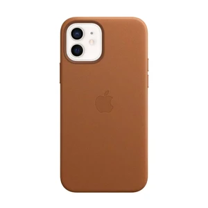 Шкіряний чохол Apple Leather Case with MagSafe Saddle Brown (MHK93) для iPhone 12 mini - Фото 2