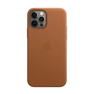 Кожаный чехол Apple Leather Case with MagSafe Saddle Brown (MHKL3) для iPhone 12 Pro Max MHKL3 - Фото 1