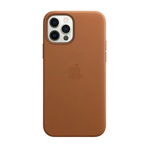 Кожаный чехол Apple Leather Case with MagSafe Saddle Brown (MHKL3) для iPhone 12 Pro Max - Фото 2
