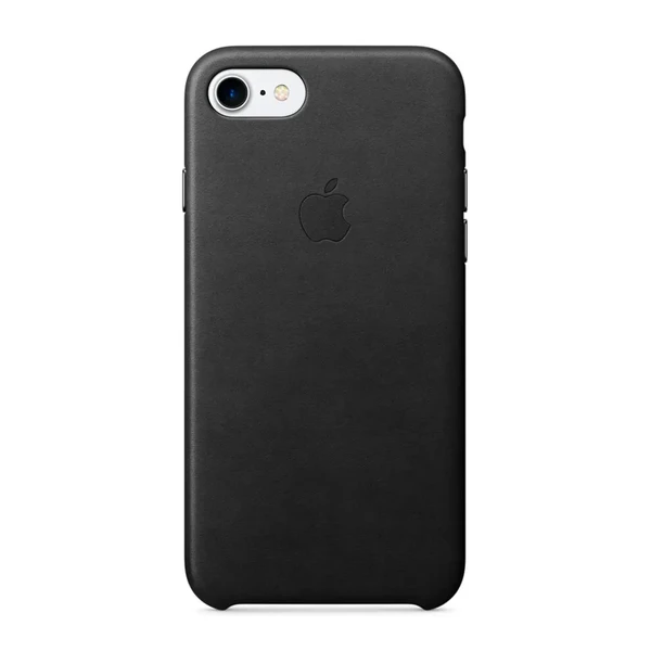 Кожаный чехол Apple Leather Case Black (MMY52) для iPhone SE 3 | SE 2 | 8 | 7