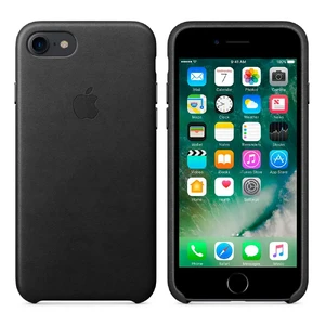 Шкіряний чохол Apple Leather Case Black (MMY52) для iPhone SE 3 | SE 2 | 8 | 7 - Фото 2