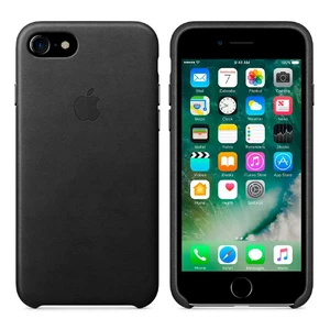 Шкіряний чохол Apple Leather Case Black (MMY52) для iPhone SE 3 | SE 2 | 8 | 7 - Фото 4
