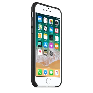 Черный кожаный чехол Apple Leather Case Black (MQH92) для iPhone SE 3 | SE 2 | 8 | 7 - Фото 5