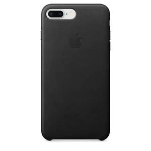 Черный кожаный чехол Apple Leather Case Black (MQHM2) для iPhone 8 Plus | 7 Plus