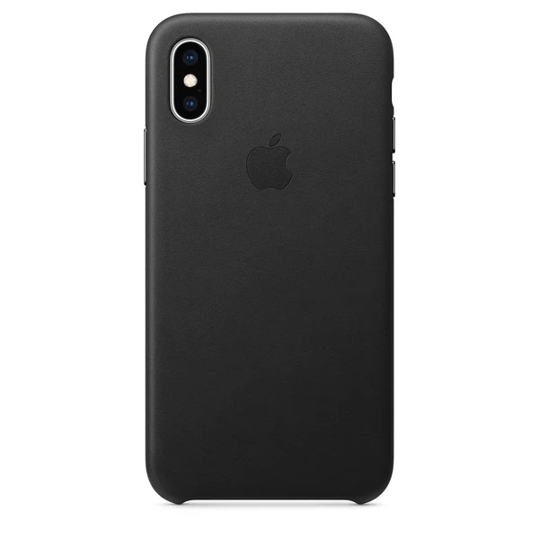 Кожаный чехол Apple Leather Case Black (MRWM2) для iPhone XS/X в Кропивницком