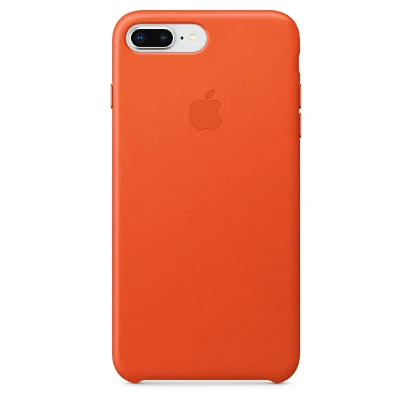 Шкіряний чохол Apple Leather Case Bright Orange (MRGD2) для iPhone 8 Plus | 7 Plus у Полтаві