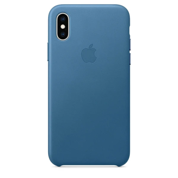 Кожаный чехол Apple Leather Case Cape Cod Blue (MTET2) для iPhone XS в Ужгороде