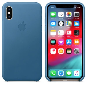 Кожаный чехол Apple Leather Case Cape Cod Blue (MTET2) для iPhone XS - Фото 2