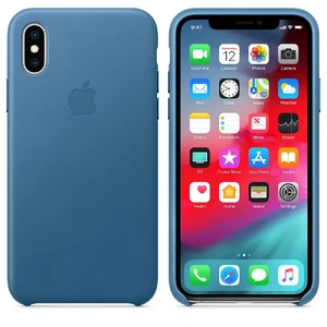 Кожаный чехол Apple Leather Case Cape Cod Blue (MTET2) для iPhone XS - Фото 3