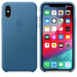 Кожаный чехол Apple Leather Case Cape Cod Blue (MTET2) для iPhone XS - Фото 4